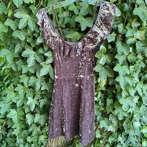 American Eagle 🦅 Silver Gray velvet dress ❄️ winter New Year’s Eve party